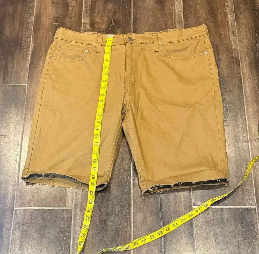 Levi's 511 Slim Fit Cut-Off Khaki Denim Shorts